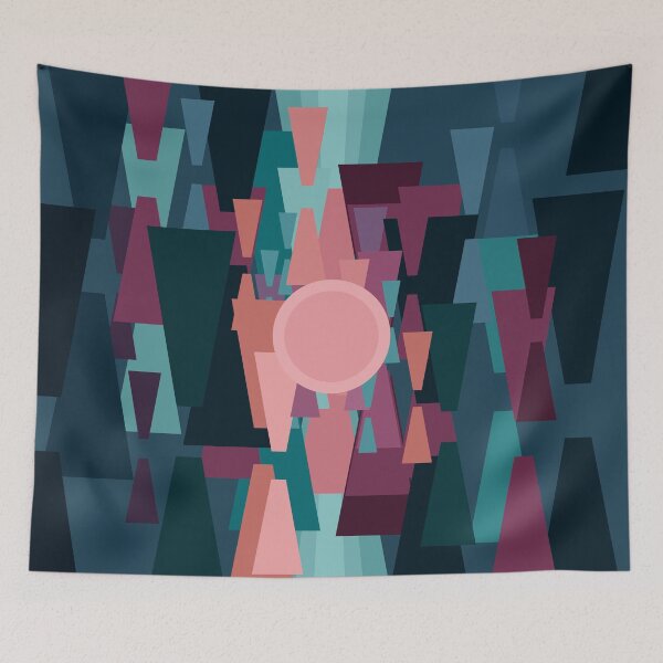 Item preview, Abstract composition - seaside sunset designed and sold by korasi.