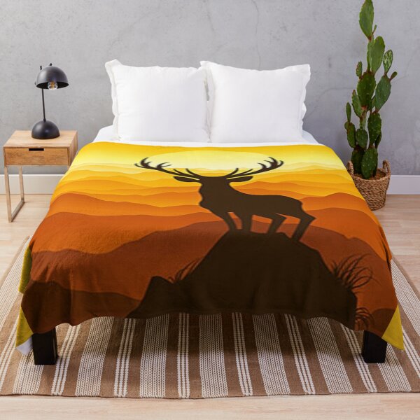 Item preview, Deer on the top of the mountain designed and sold by LoredanaOleinic.