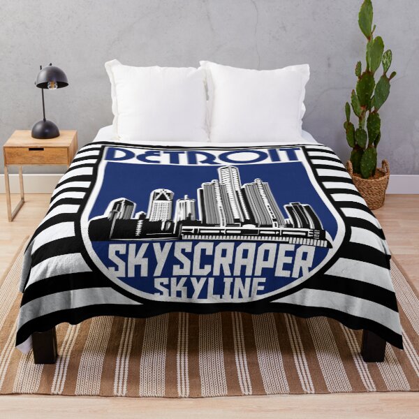 Item preview, Detroit City Skyscraper Skylines designed and sold by Rajpramanik.