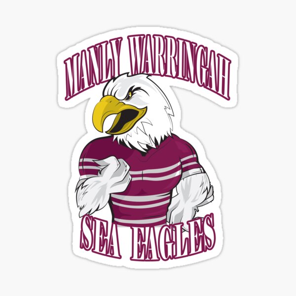 NRL Manly Warringah Sea Eagles Waterproof Car Decal Small Details about   Sticker 