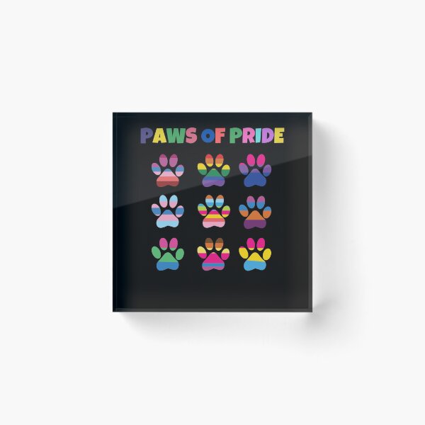 Item preview, Paws of Pride cute rainbow pride cat and dog paws gift designed and sold by TrendingTees4u.