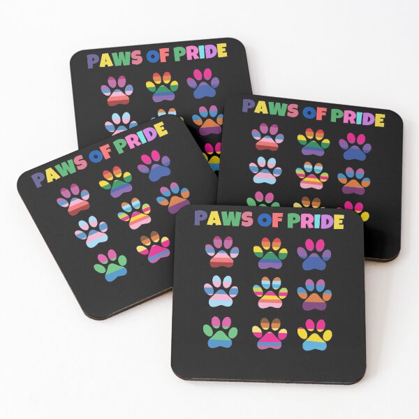 Item preview, Paws of Pride cute rainbow pride cat and dog paws gift designed and sold by TrendingTees4u.