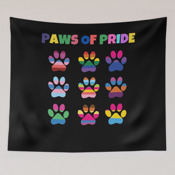 Item preview, Paws of Pride cute rainbow pride cat and dog paws gift designed and sold by TrendingTees4u.