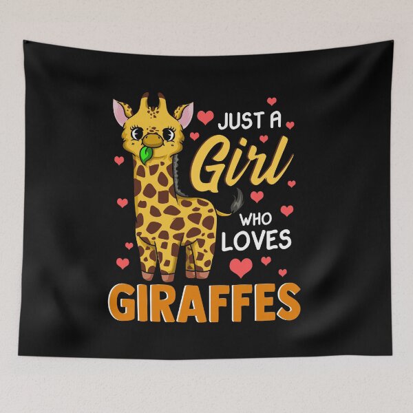 Item preview, Just A Girl Who Loves Giraffes Cute & Funny Fluffy designed and sold by perfectpresents.