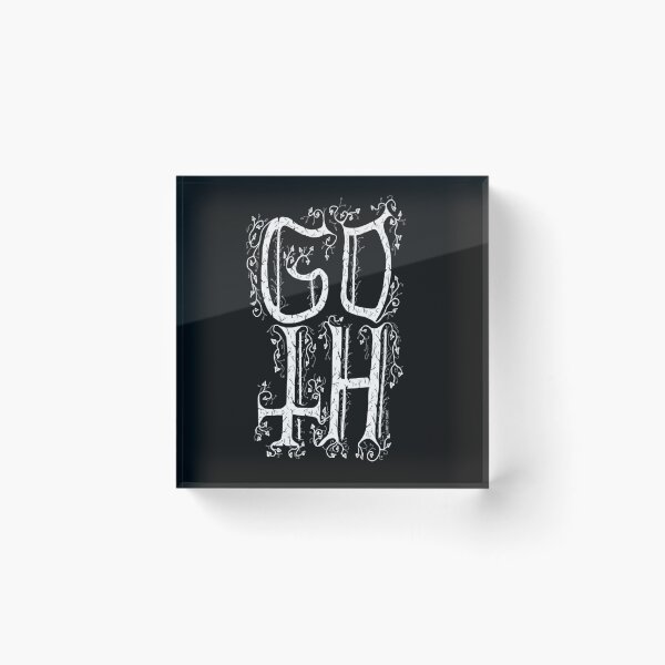 Item preview, Goth lettering motif designed and sold by ARTOFDARK.