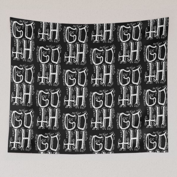 Item preview, Goth lettering motif designed and sold by ARTOFDARK.
