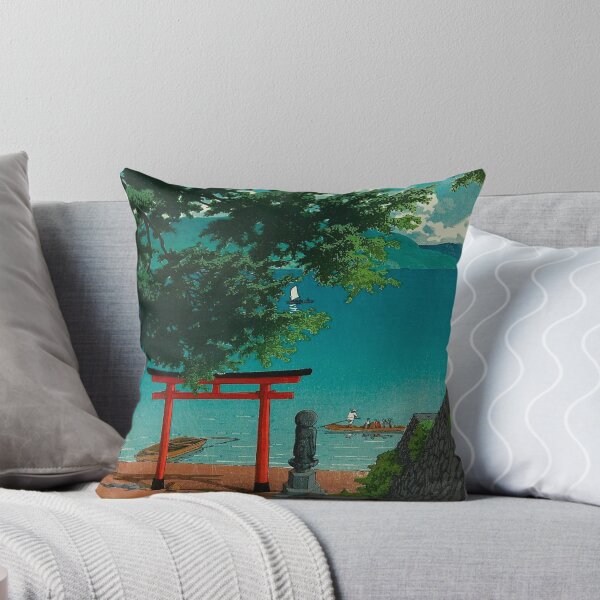 Item preview, Chuzenji Temple at Utagahama Beach Japanese Woodblock Print Vintage East Asian Art by Kawase Hasui designed and sold by Ejaaz.