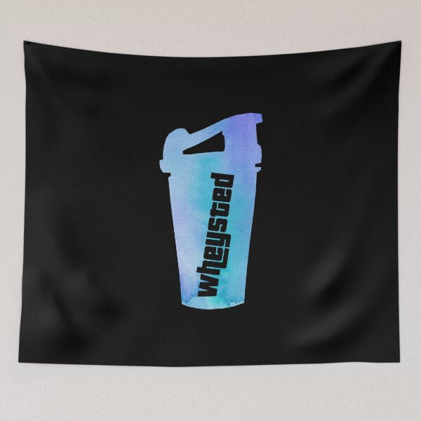 Item preview, Wheysted Shaker - Whey Protein Shake - Blue designed and sold by ArqDezines.