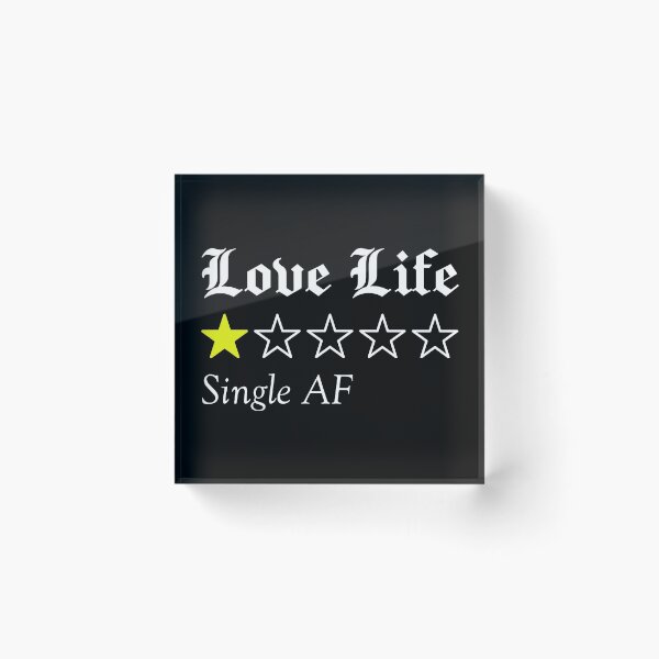 Item preview, Love Life 1 Star Rating Single AF designed and sold by everyspender.
