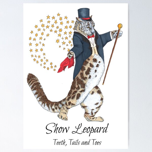 Item preview, Show Leopard (for light garments) designed and sold by IdolScribblings.