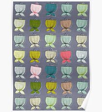flower cups amethyst Poster