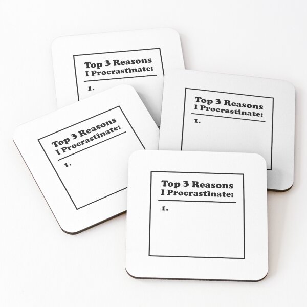 Item preview, Procrastinator's List - Sarcastic Humor - Funny designed and sold by DesignByLeo.