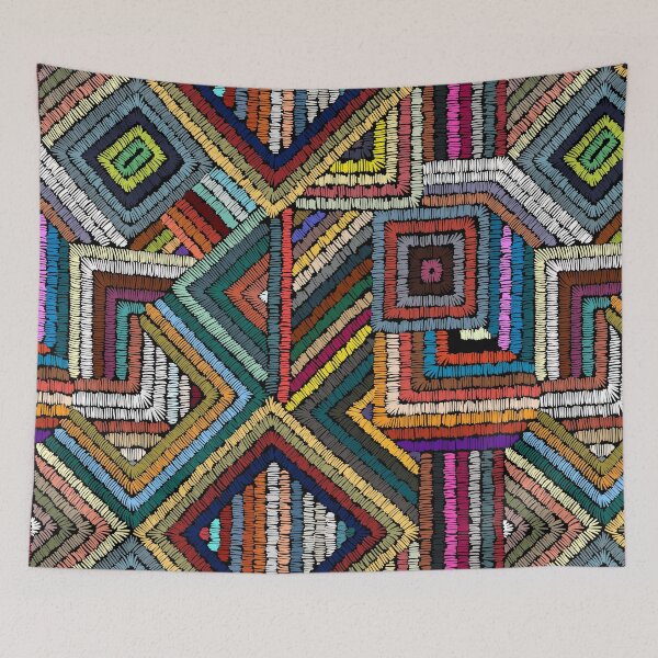 Item preview, Geometric Triangles With Colorful Seamless Pattern designed and sold by Mrunner.