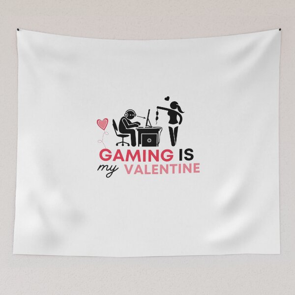 Item preview, gaming is my valentine designed and sold by ImperialBaron.