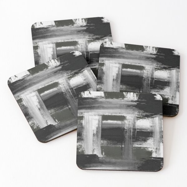 Item preview, Abstract Black and White Paint Strokes designed and sold by Cato99.