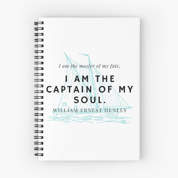 Item preview, William Ernest Henley "Invictus" Quote with ship designed and sold by DoctorKepler.