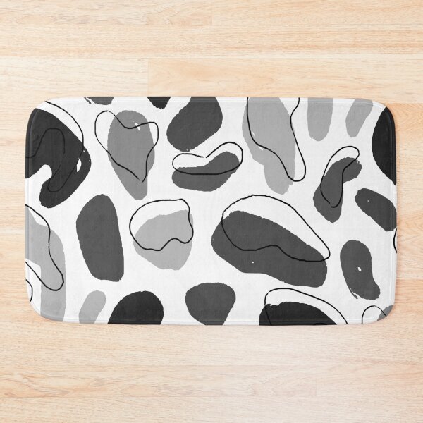 Item preview, Black and White Solid Color Pebbles designed and sold by Carolina Diaz.