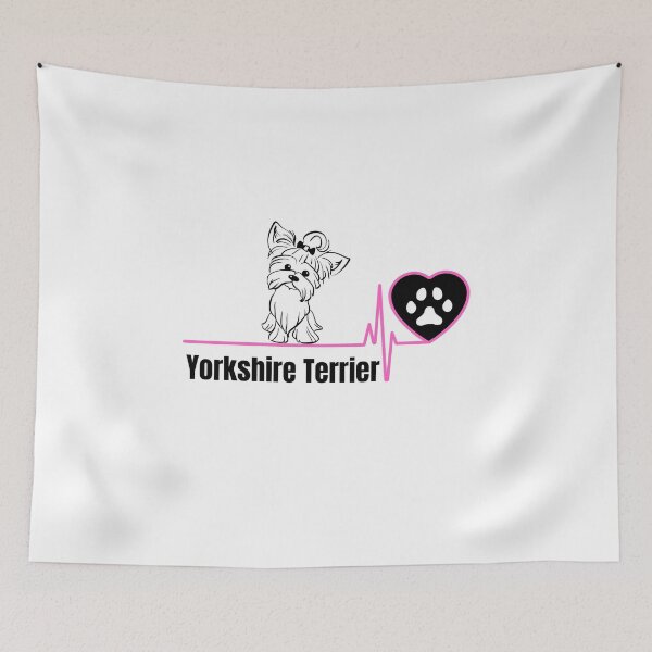 Item preview, Yorkshire terrier love heart designed and sold by umfhn.