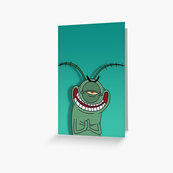 Plankton from Spongebob Squarepants being evil | Sticker