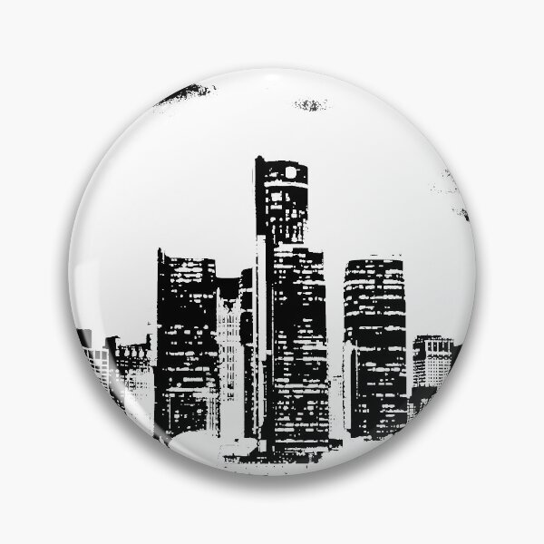 Item preview, Detroit City Skyscraper Skylines designed and sold by zareworks.