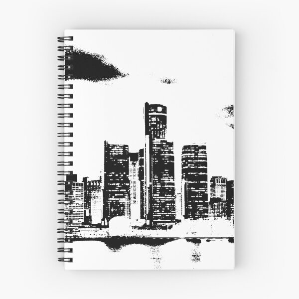 Item preview, Detroit City Skyscraper Skylines designed and sold by zareworks.