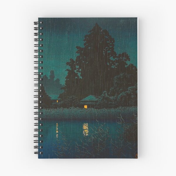 Item preview, Rain at Omiya Japanese Woodblock Print Vintage East Asian Art by Kawase Hasui designed and sold by Ejaaz.