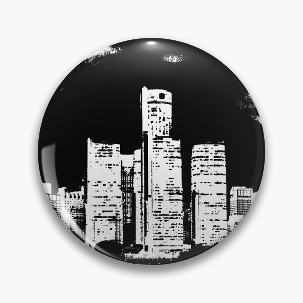 Item preview, Detroit City Skyscraper Skylines designed and sold by zareworks.
