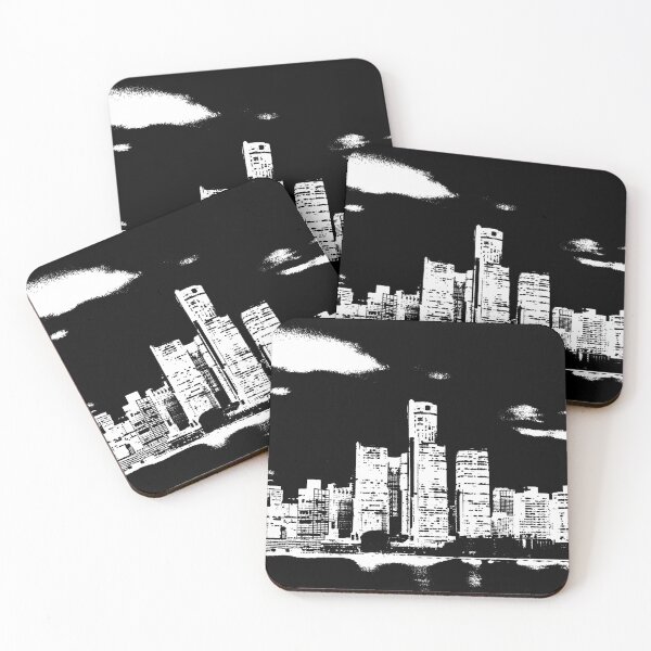 Item preview, Detroit City Skyscraper Skylines designed and sold by zareworks.