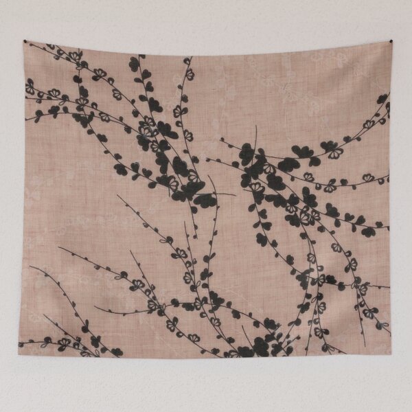Item preview, Branches and leafes, pink and black designed and sold by jwebmarket.