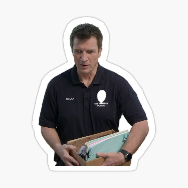 Nathan Fillion as The Rookie Sticker
