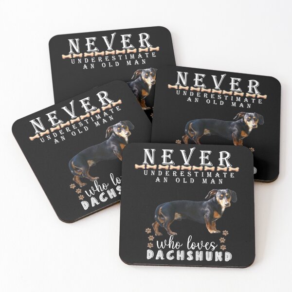Item preview,  Never underestimate an old man who loves Dachshund  designed and sold by . JustBeUnique ..