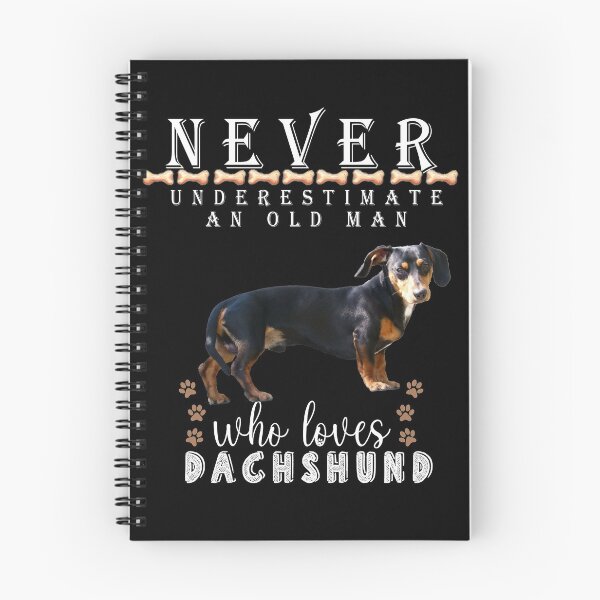 Item preview,  Never underestimate an old man who loves Dachshund  designed and sold by . JustBeUnique ..