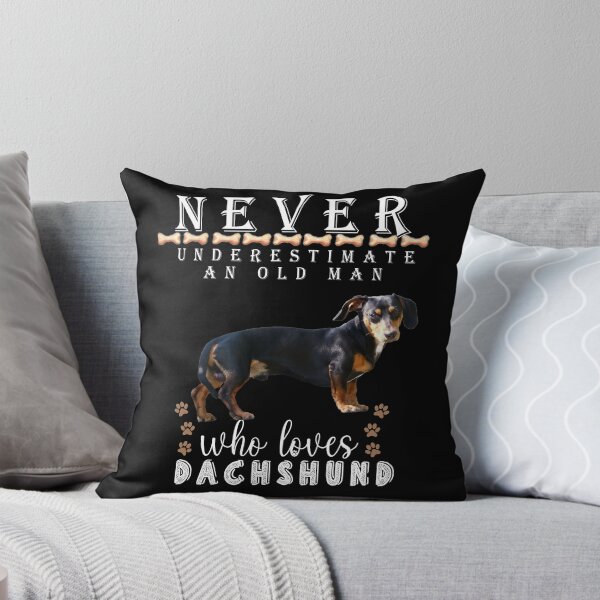 Item preview,  Never underestimate an old man who loves Dachshund  designed and sold by . JustBeUnique ..