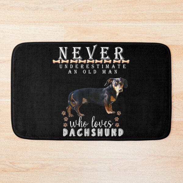 Item preview,  Never underestimate an old man who loves Dachshund  designed and sold by . JustBeUnique ..