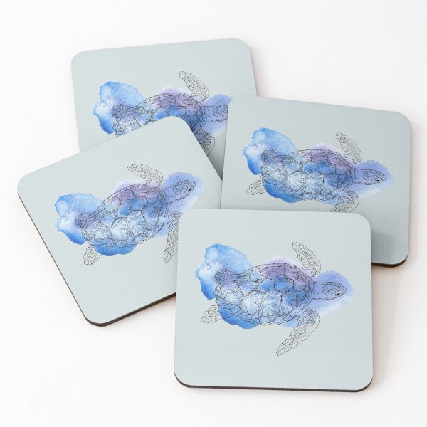 Item preview, Watercolor Abstract Sea Turtle designed and sold by carwalker13.