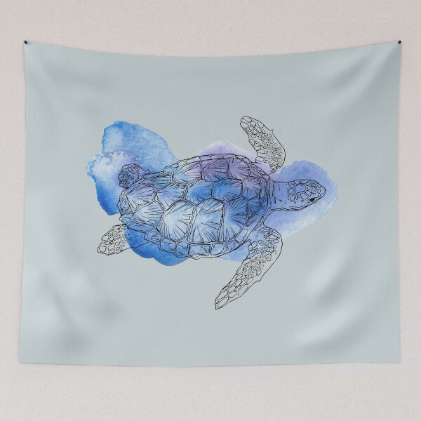 Item preview, Watercolor Abstract Sea Turtle designed and sold by carwalker13.