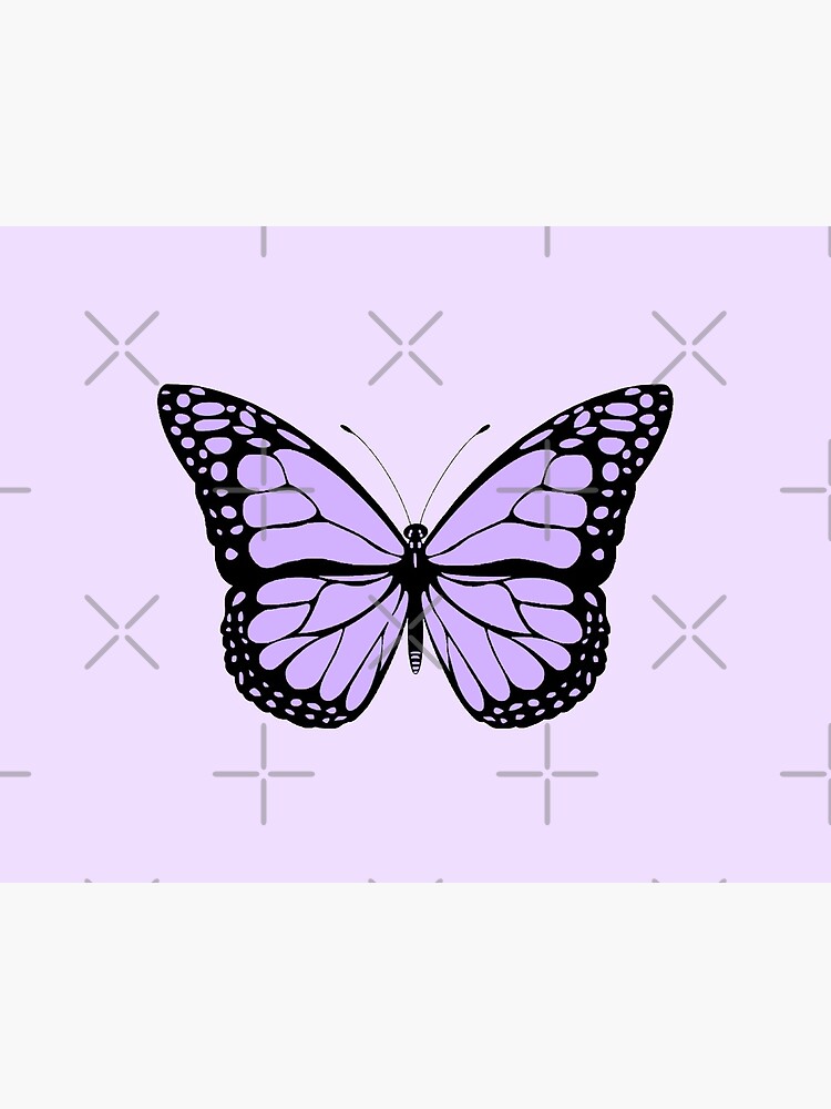 lavender butterfly Sticker for Sale by sydwallach