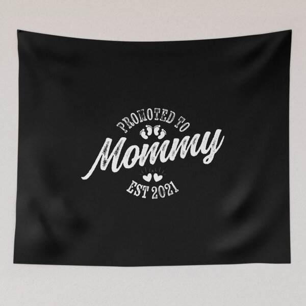 Item preview, promoted to mommy est 2021, personalized gift, pregnancy announcement, new mom gift designed and sold by T-DESIGNEDZ.