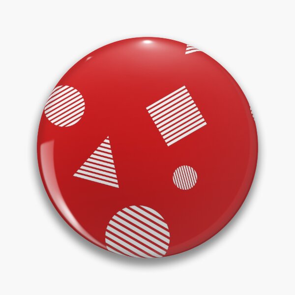 Item preview, Basic Shapes Red Lines designed and sold by ColorByAli.