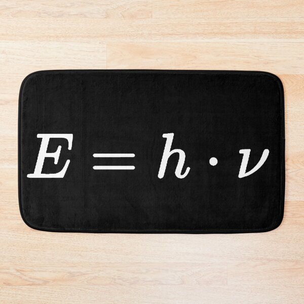 Item preview, planck's equation, photon energy dark version designed and sold by NoetherSym.