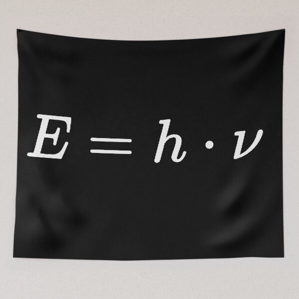 Item preview, planck's equation, photon energy dark version designed and sold by NoetherSym.