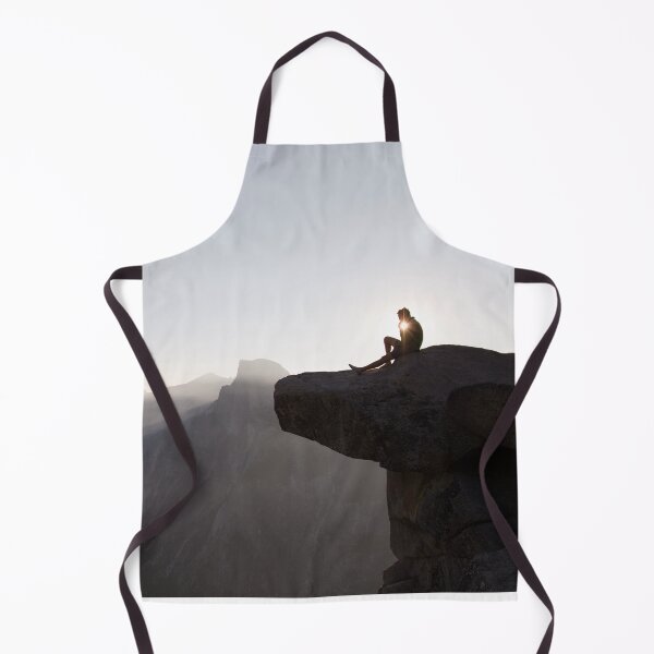 Item preview, Yosemite national park hiker on cliff sunlight designed and sold by Piosenka Art.