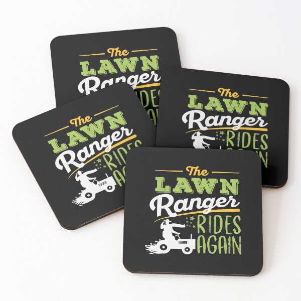 Item preview, The Lawn Ranger Rides Again- Funny Garden Tractor Lover and Lawn Mower Pun designed and sold by Scratches Tees.