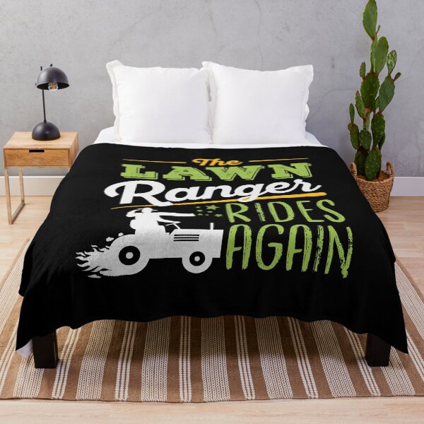 Item preview, The Lawn Ranger Rides Again- Funny Garden Tractor Lover and Lawn Mower Pun designed and sold by Scratches Tees.