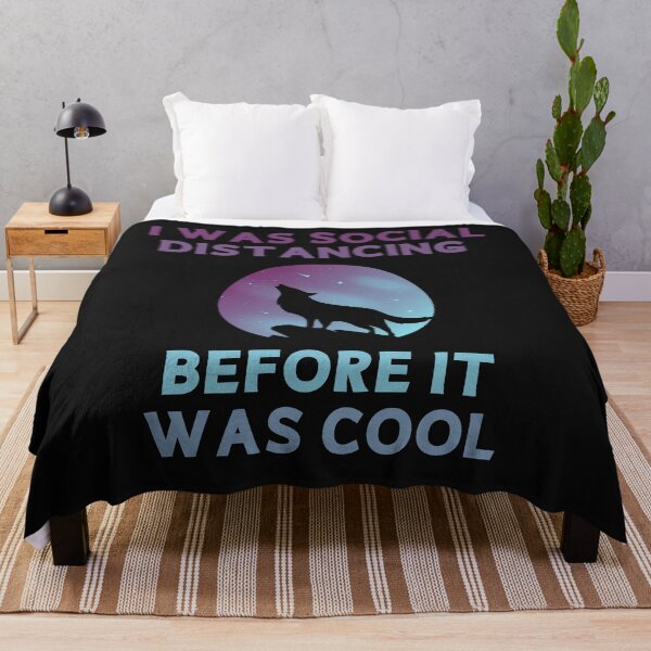 Item preview, I was Social Distancing Before It Was Cool Wolf designed and sold by PIODesign.
