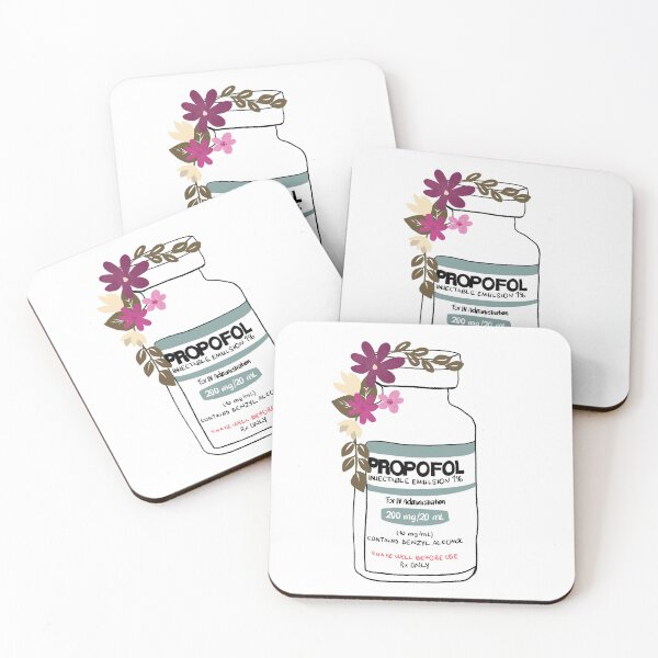 Item preview, Propofol Anesthesiologist Flourished Bottle Future Doctor Anesthetic Sticker designed and sold by allexieee.