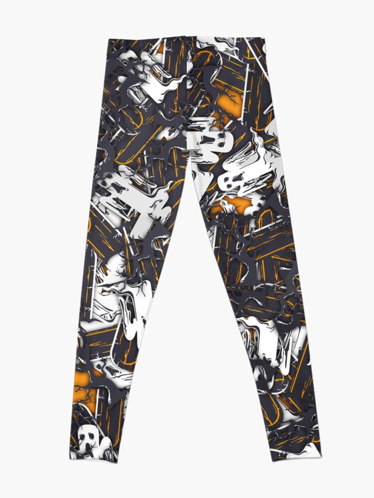 Discover Tomb Tree Ghost Pattern Leggings