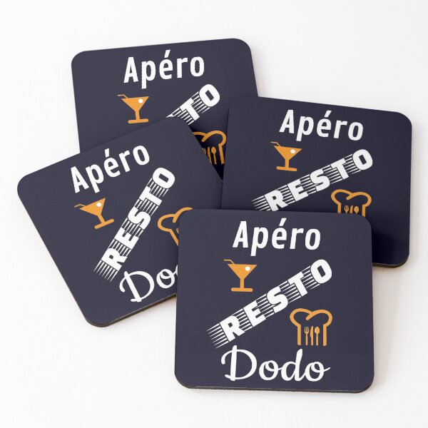 Item preview, aperitif resto dodo humor navy blue background funny fun funny designed and sold by sex-sansbol.