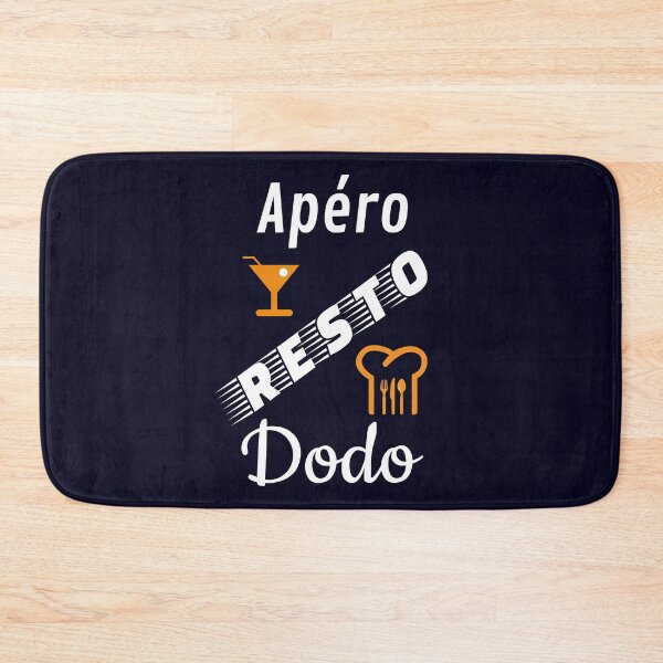 Item preview, aperitif resto dodo humor navy blue background funny fun funny designed and sold by sex-sansbol.