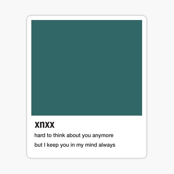 "XNXX" Joji - Swatch lyrique Sticker
